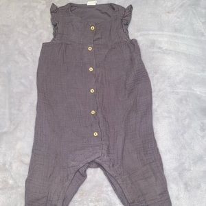 Girl grey jumpsuit . Size 9 month